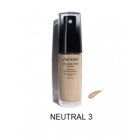 SHISEIDO SYNCHRO SKIN  GLOW LUMINIZING FLUID FUNDATION 8 TONOS 30gr