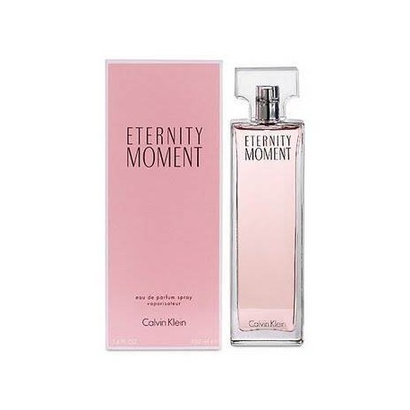 ETERNITY MOMENT Calvin Klein Tamaños 50vp, 100vp, EAU PERFUME MUJER